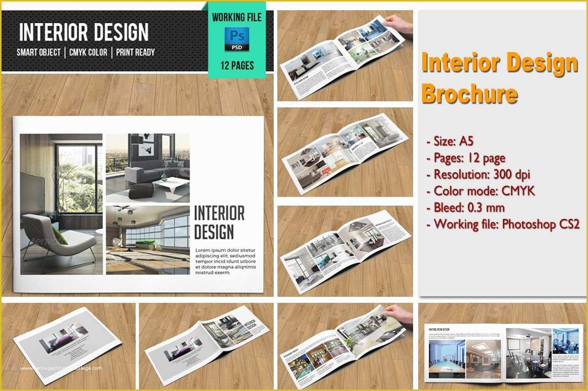 Interior Design Brochure Template Free Of Interior Design Brochure V101 Brochure Templates