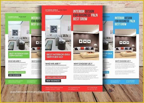 Interior Design Brochure Template Free Of Interior Design Flyer Template Flyer Templates