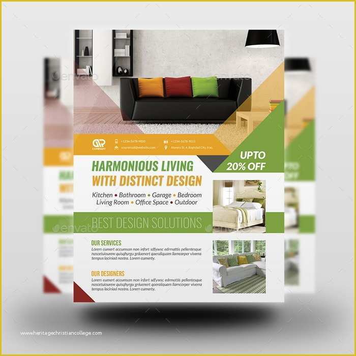 Interior Design Brochure Template Free Of Interior Design Flyers Flyer Template Owpictures