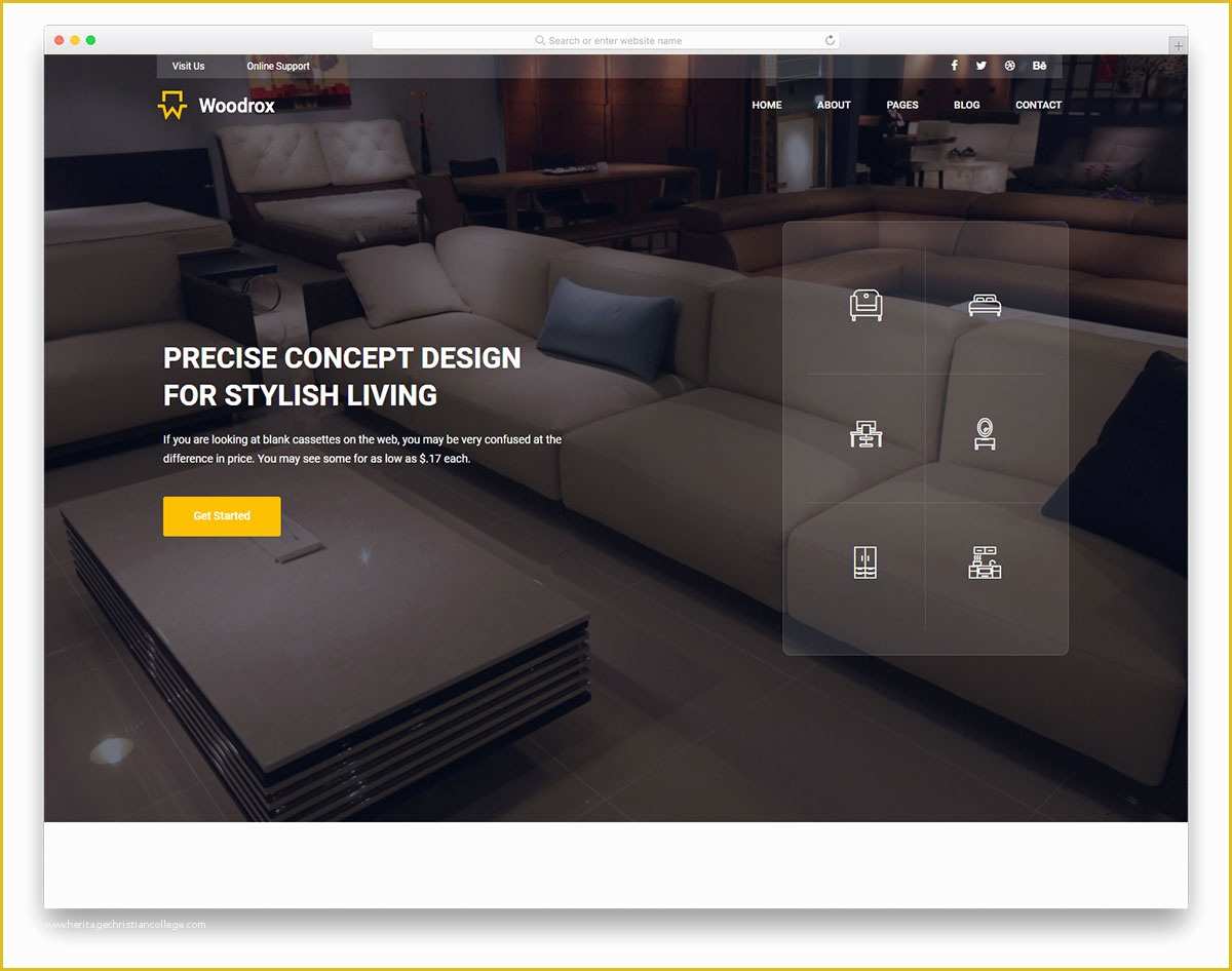 Interior Design Layout Templates Free Of 25 Free Interior Design & Furniture Website Templates with