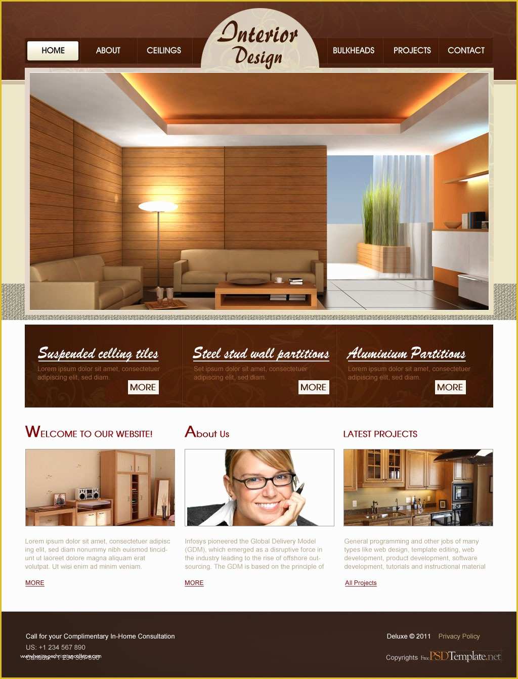 Interior Design Layout Templates Free Of Psd Templates