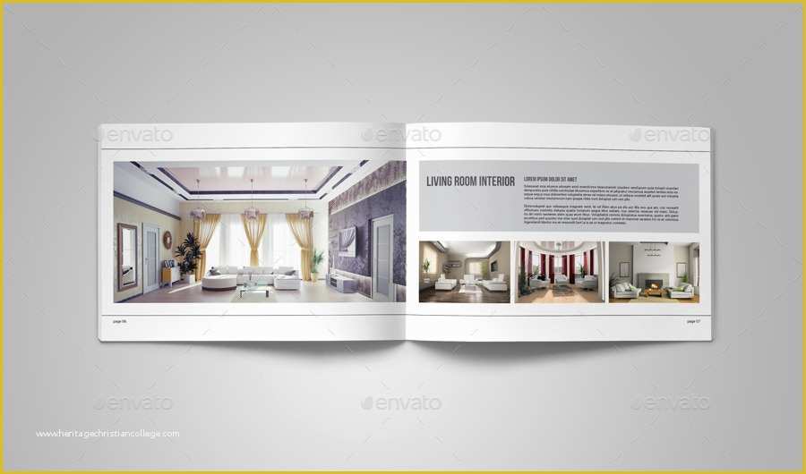 Interior Design Portfolio Templates Free Download Of Portfolio Brochure Template On Behance