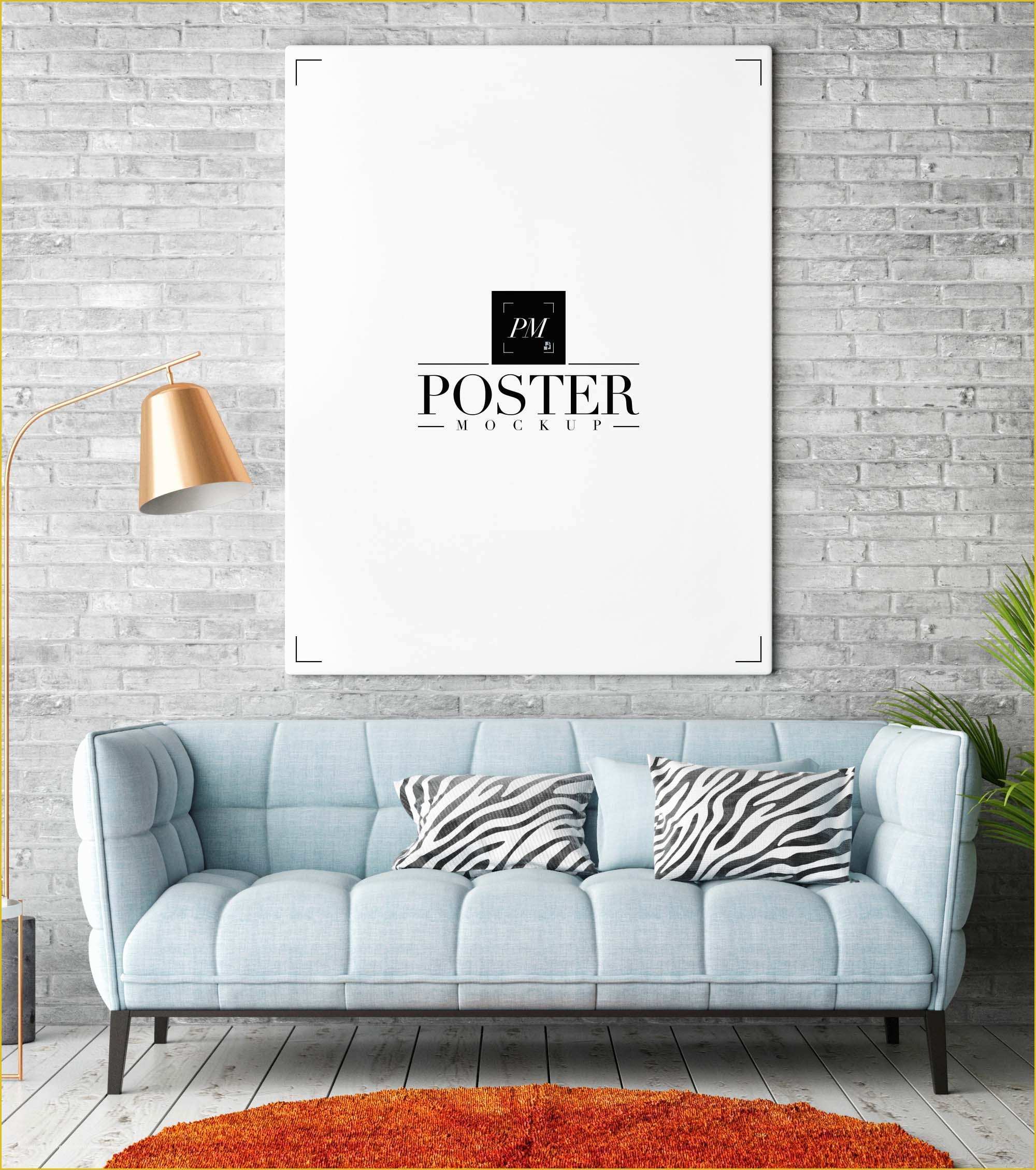 Interior Design Room Templates Free Of Free Room Interior Poster Mockup Psd