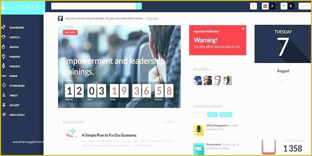 Intranet Templates Free Download Of Custom Munity theme Intranet Portal Design Templates