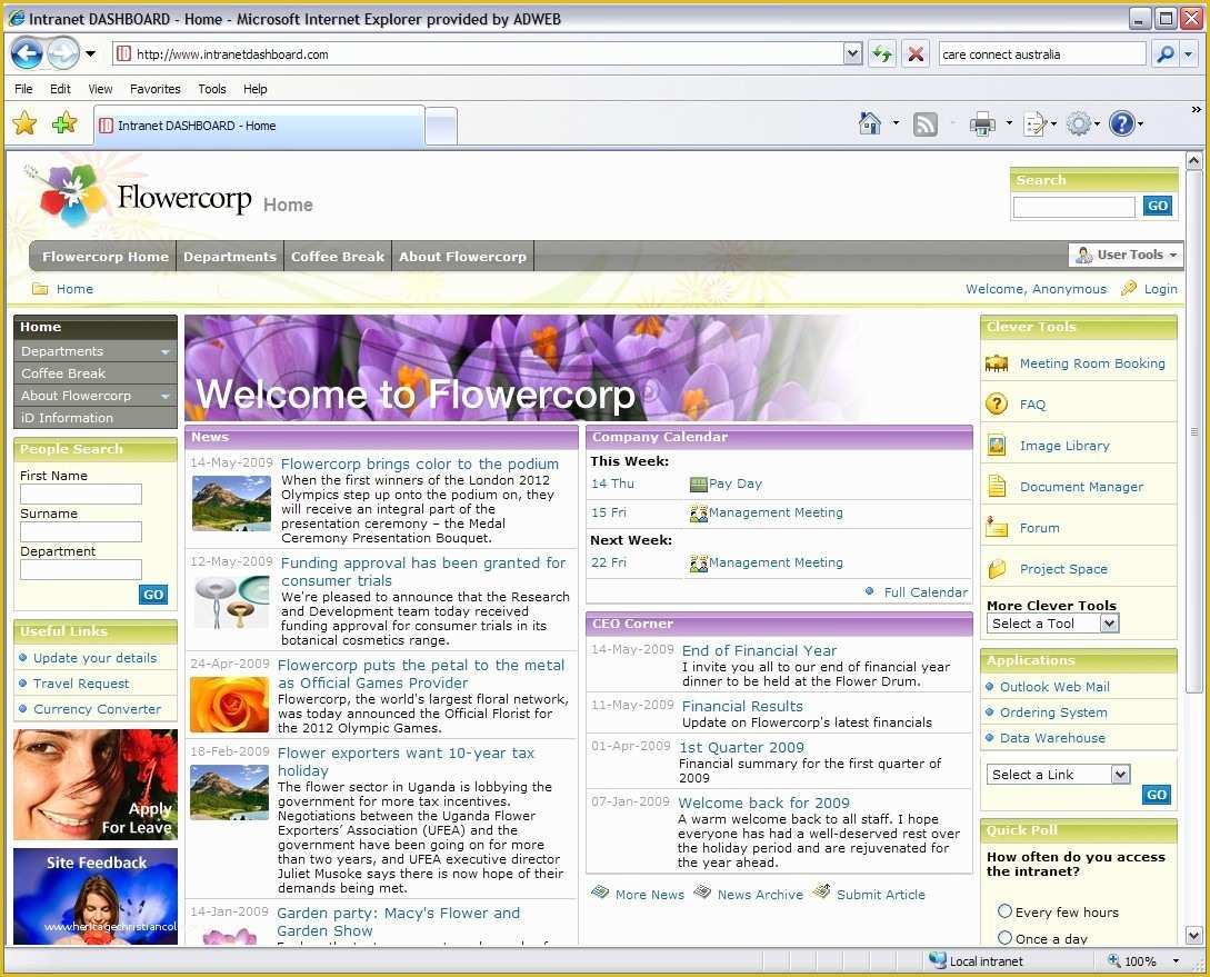 Intranet Templates Free Download Of Free Download Intranet Template Dreamweaver