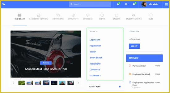 Intranet Templates Free Download Of Intranet Joomla Template for Pany & School Ja