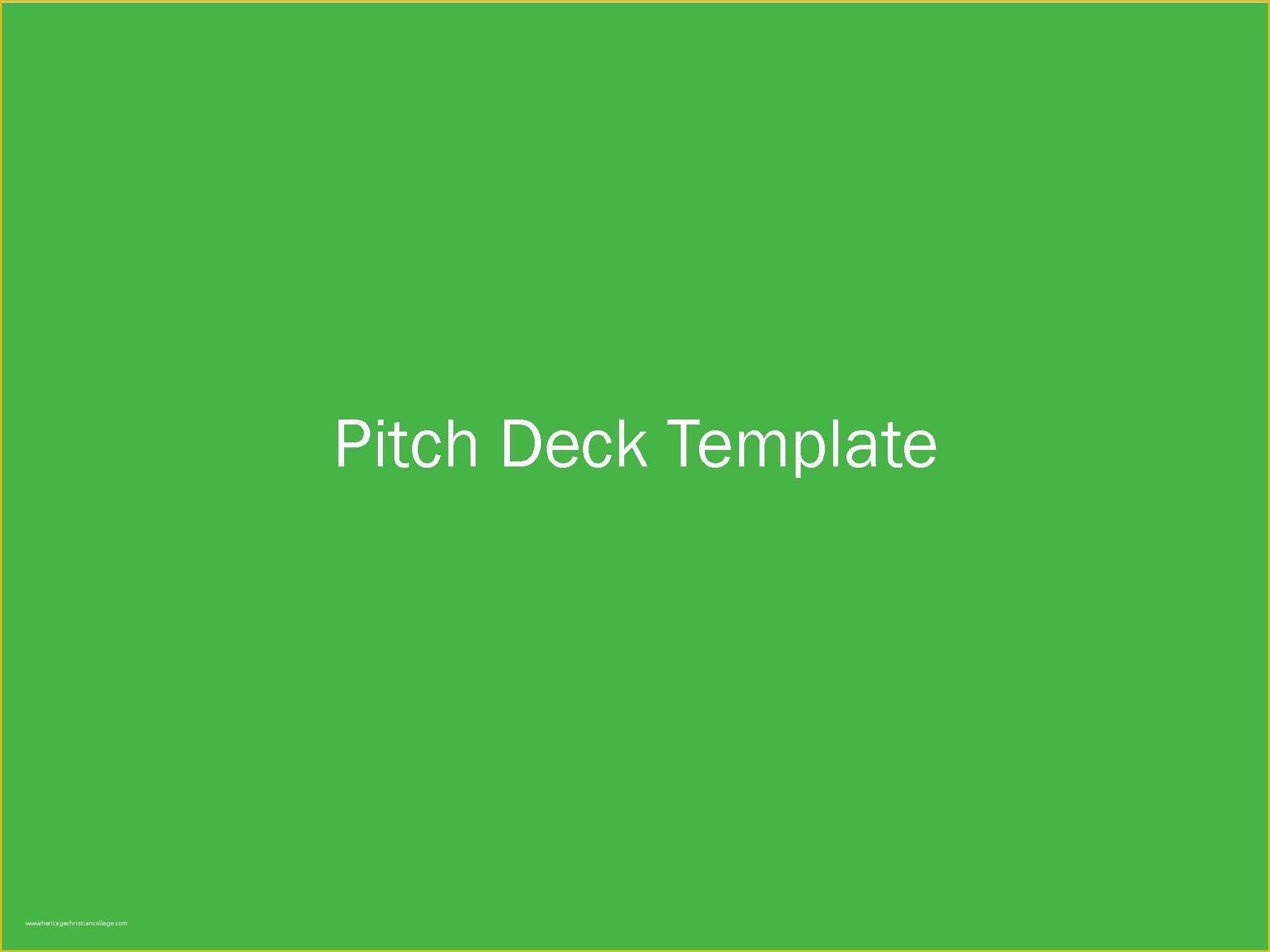 Investor Deck Template Free Of How to Make A Killer Deck with This Pitch Deck Template