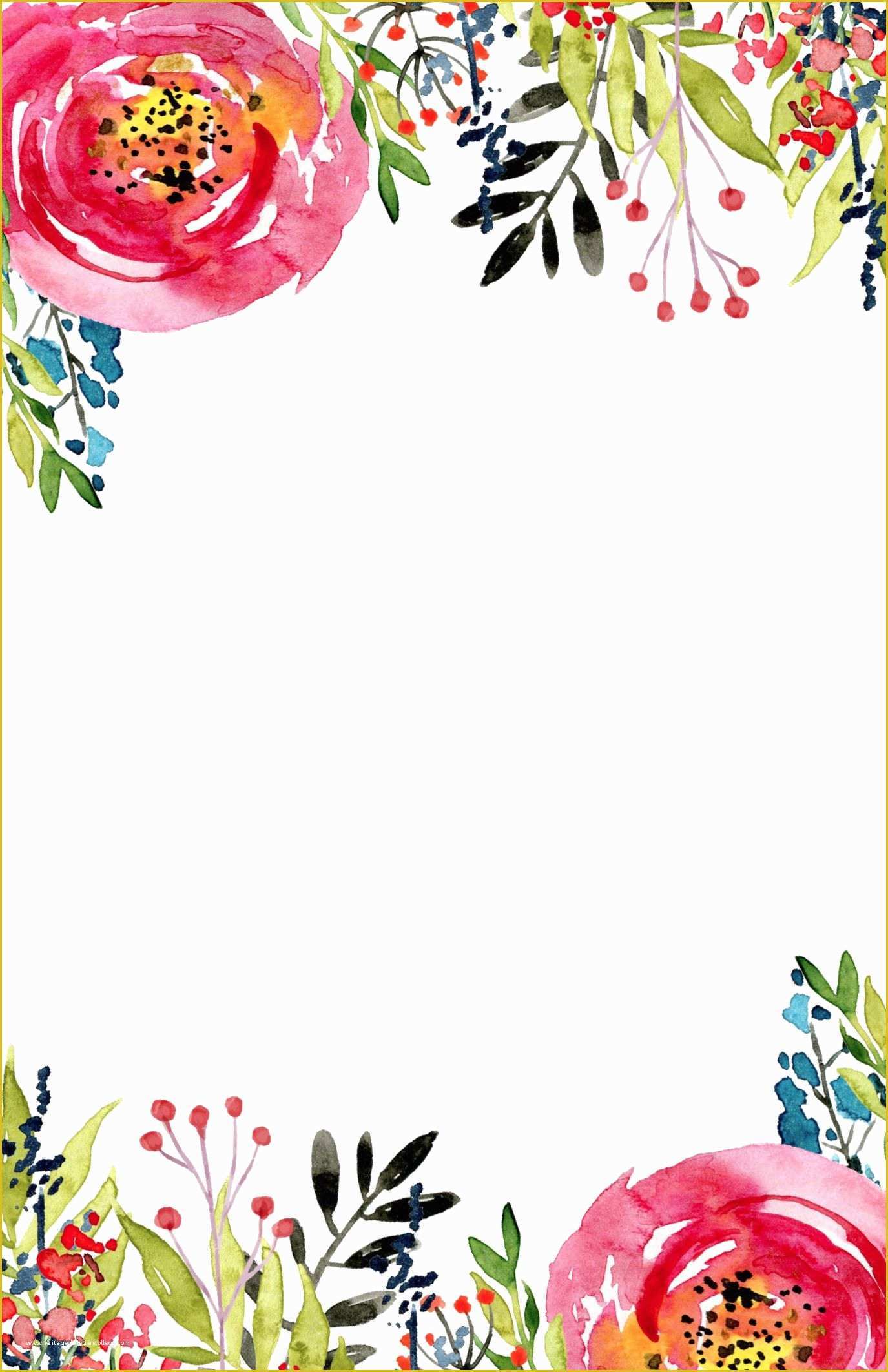 Invitation Card Template Free Of Floral Invitation Template Free Printable