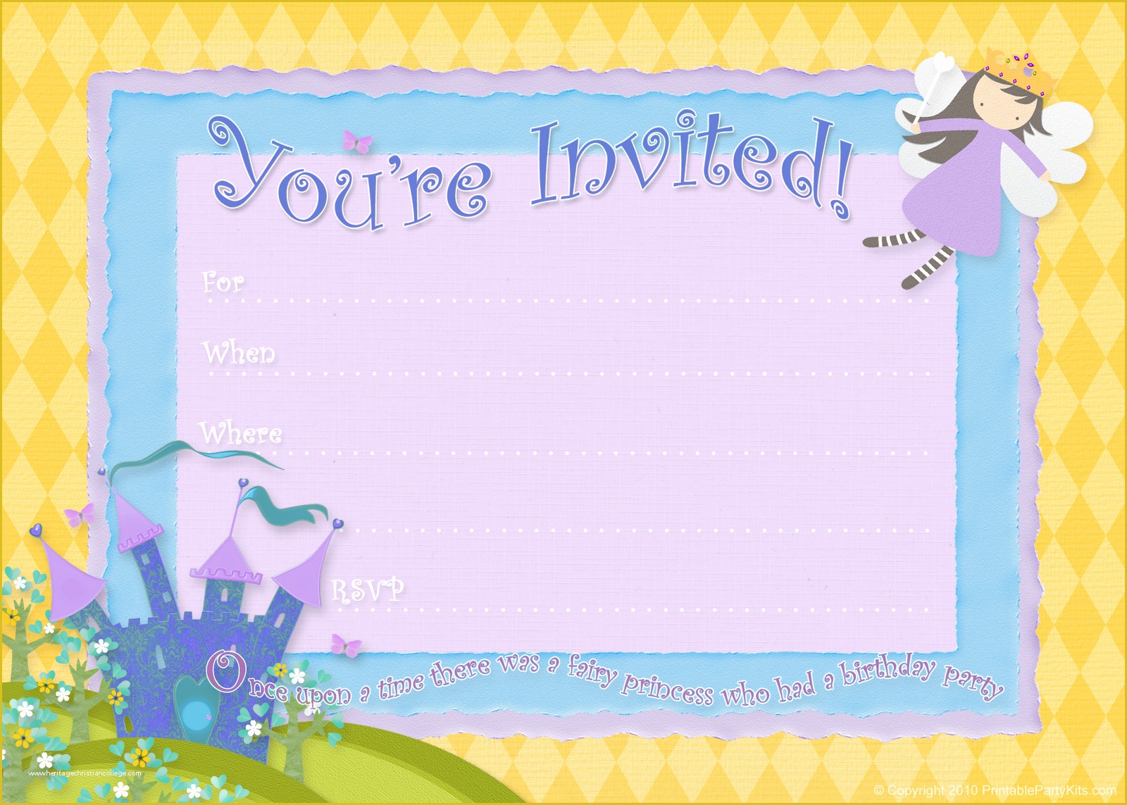 Invitation Card Template Free Of Free Birthday Party Invitations – Bagvania Free Printable