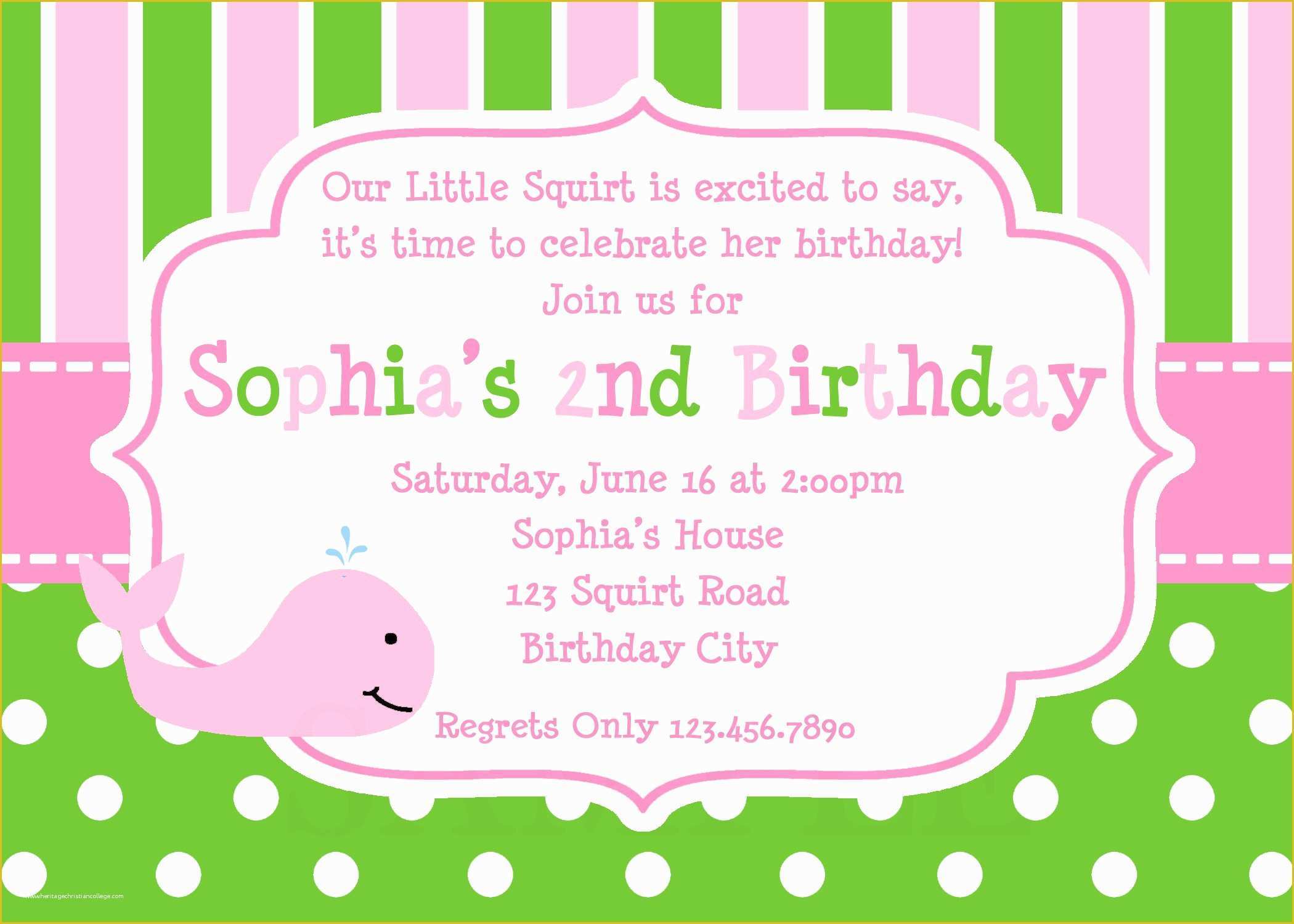 Invitation Card Template Free Of Invitation Birthday Card Invitation Birthday Card