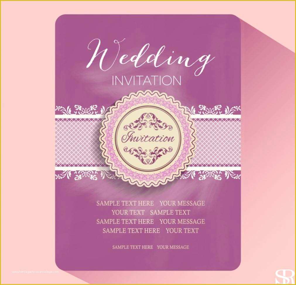 Invitation Card Template Free Of Wedding Card Design Template Free Download Product Receipt