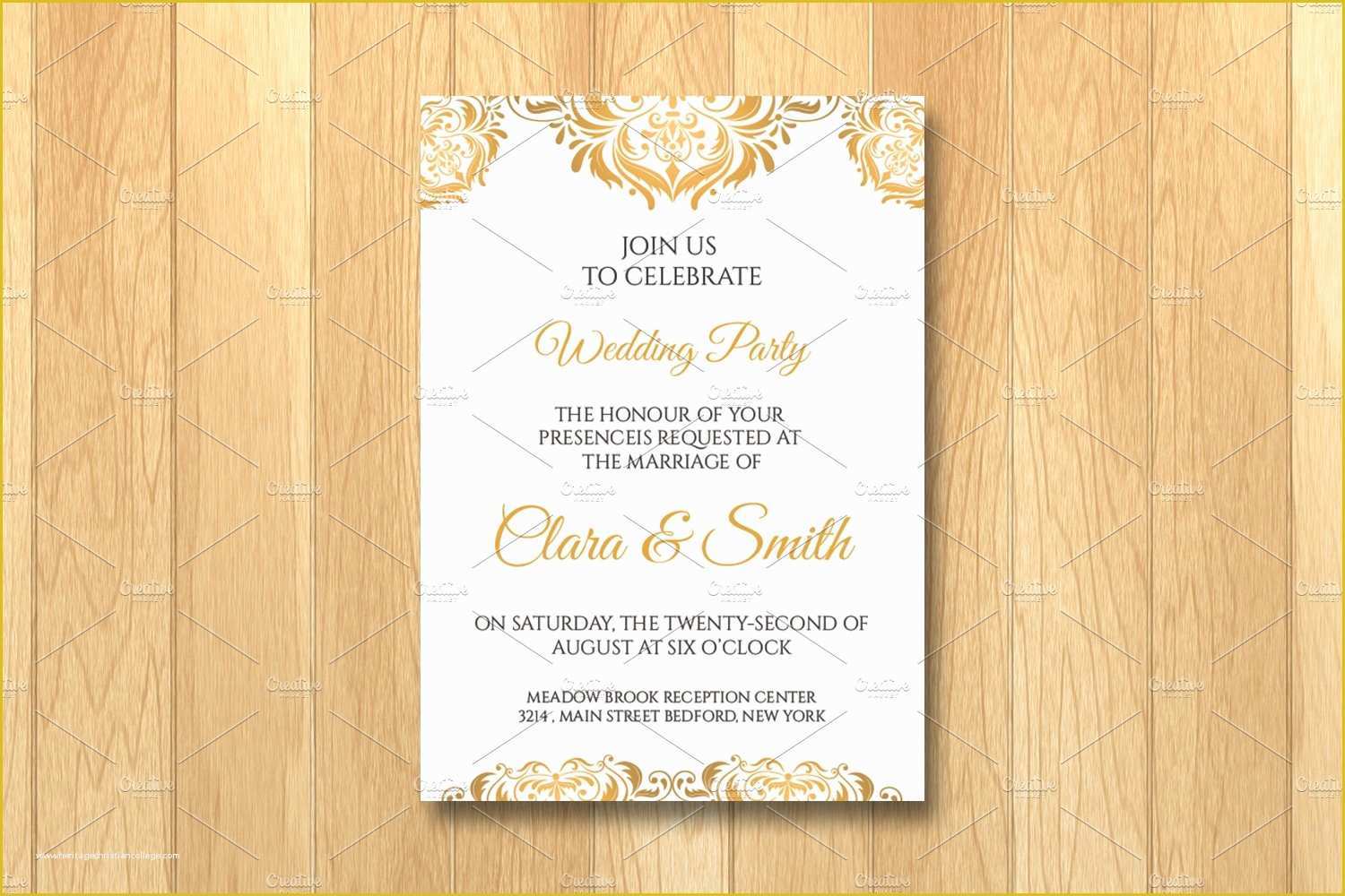 Invitation Card Template Free Of Wedding Invitation Card Template Invitation Templates