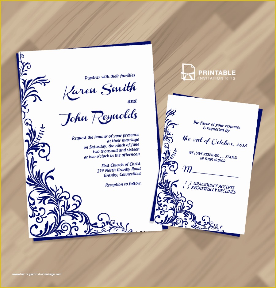 Invitation Templates Free Download Of Free Pdf Wedding Invitation Download Foliage Borders