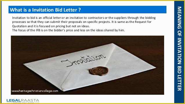 Invitation to Bid Template Free Of Invitation Bid Letter format Template
