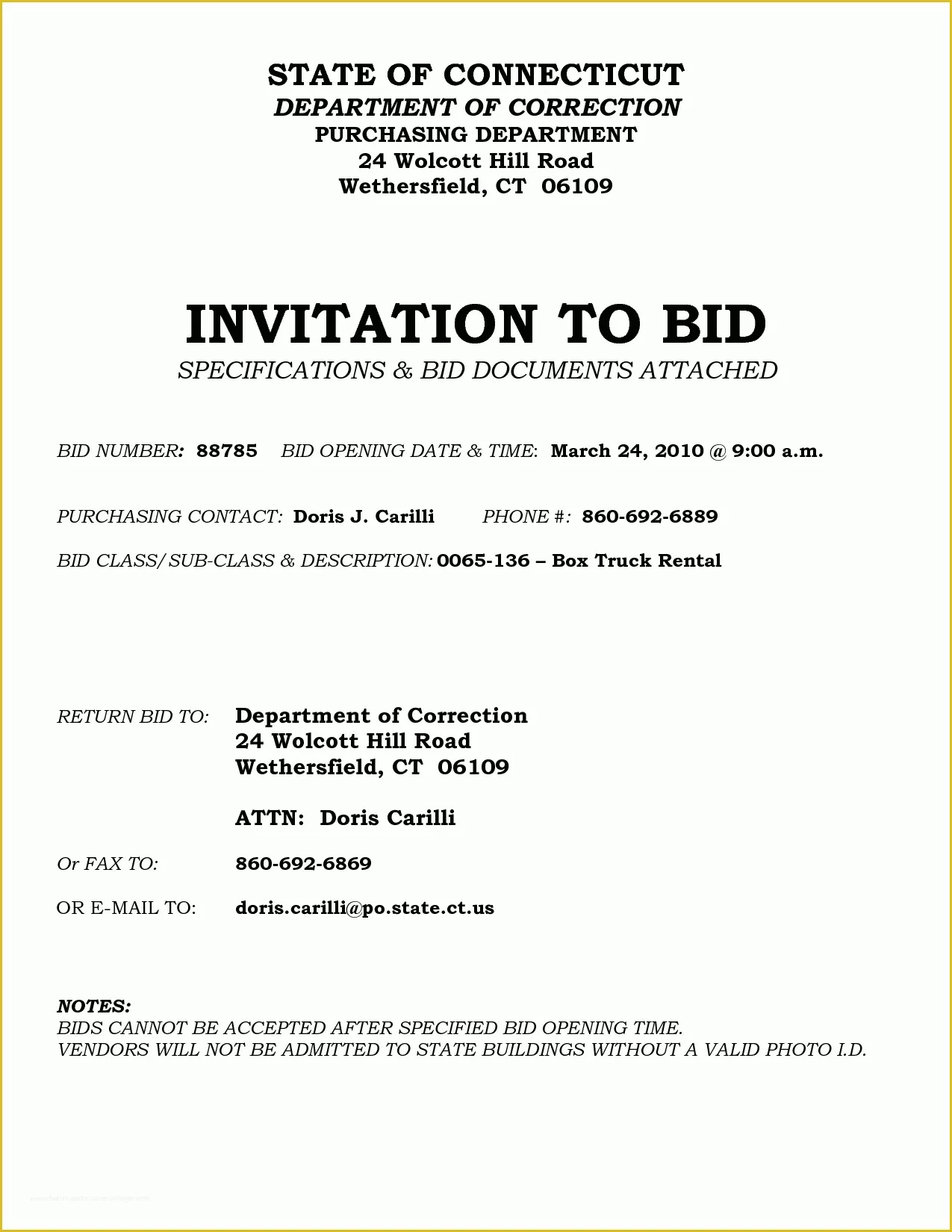 Invitation to Bid Template Free Of Invitation to Bid Letter Sample Free Printable Documents