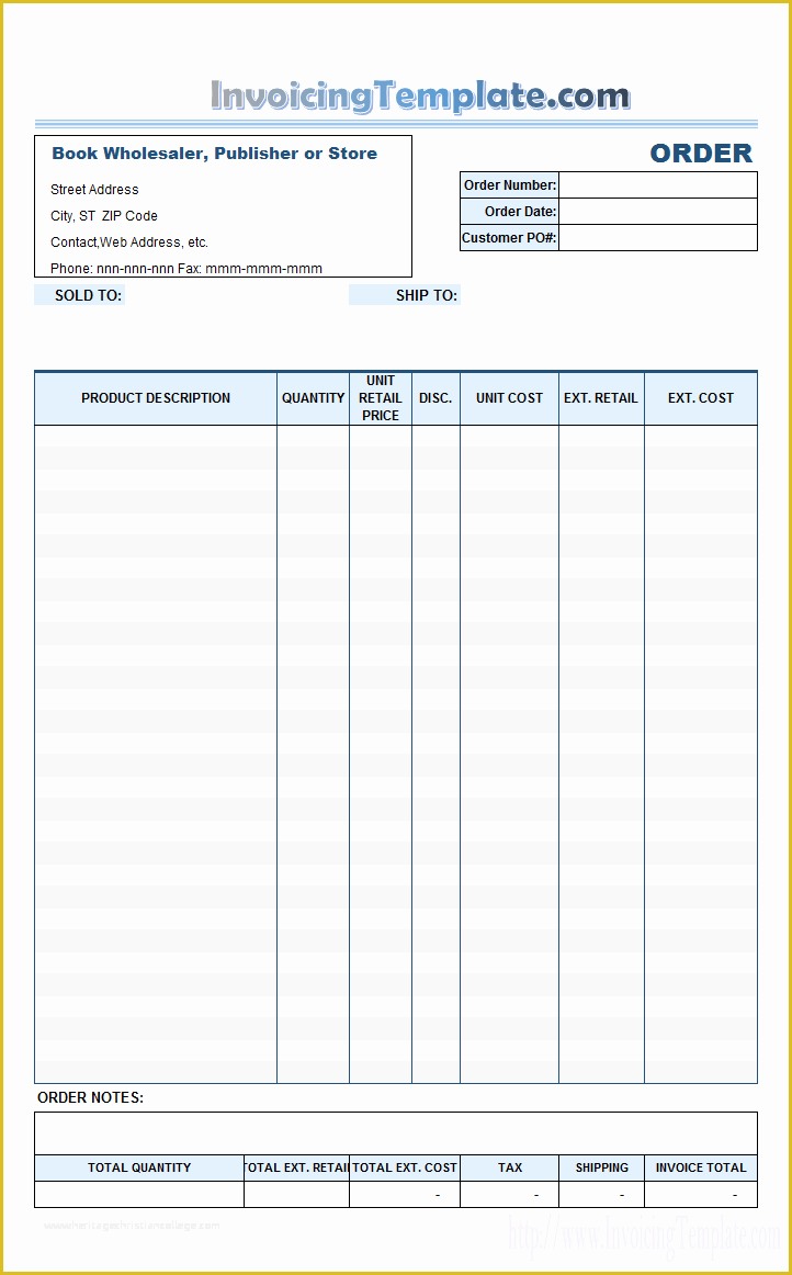 Invoice Book Templates Free Of Book Store Invoice Template