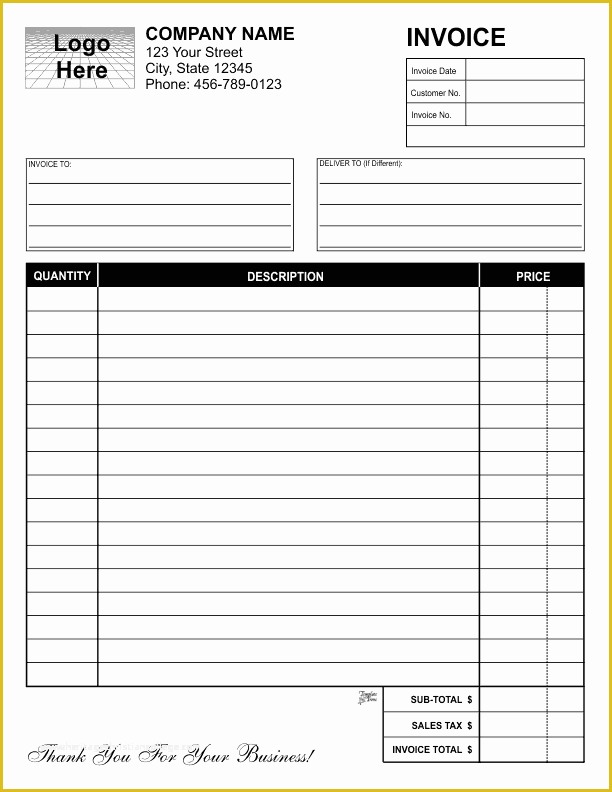 Invoice Book Templates Free Of Free Invoice Templates