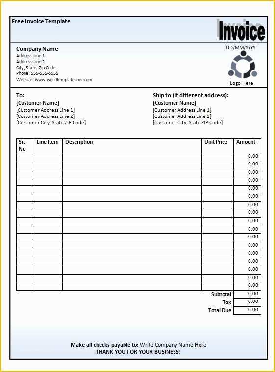Invoice Book Templates Free Of Hotel Invoice Template Printable Word Excel Invoice