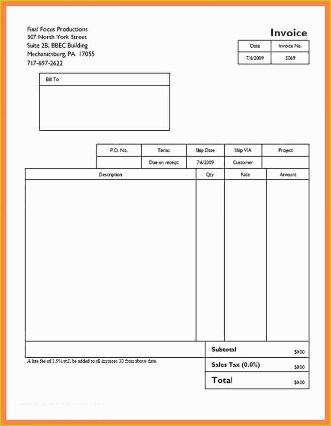 Invoice Book Templates Free Of Invoice for Services Template Free