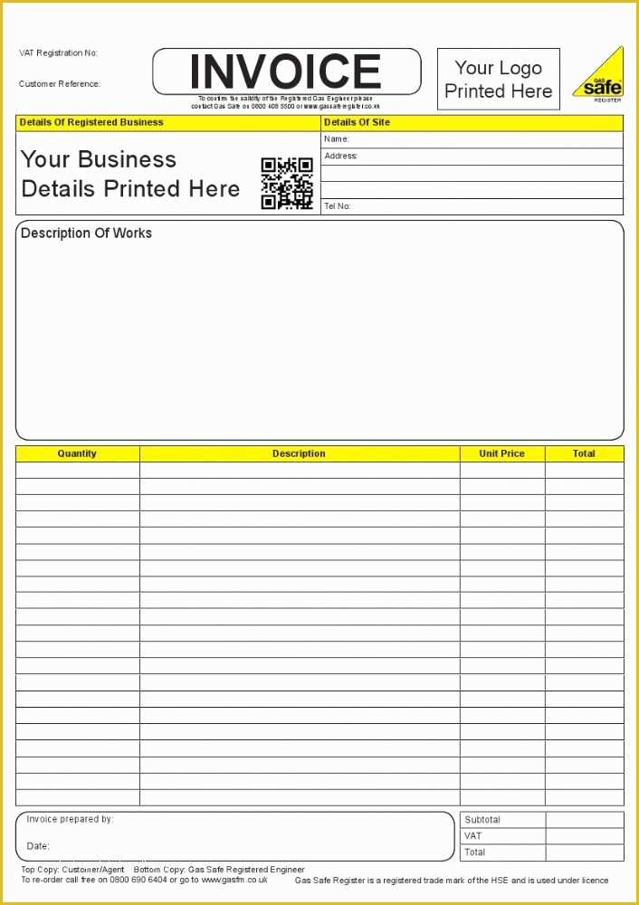 Invoice Book Templates Free Of Personalised Invoice Book