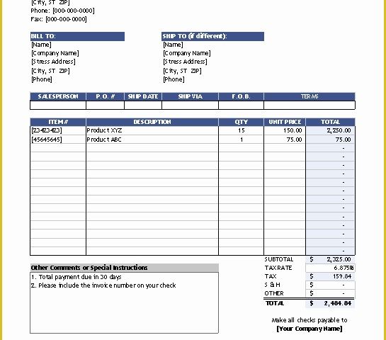 Invoice Book Templates Free Of Sales Invoice Template Word
