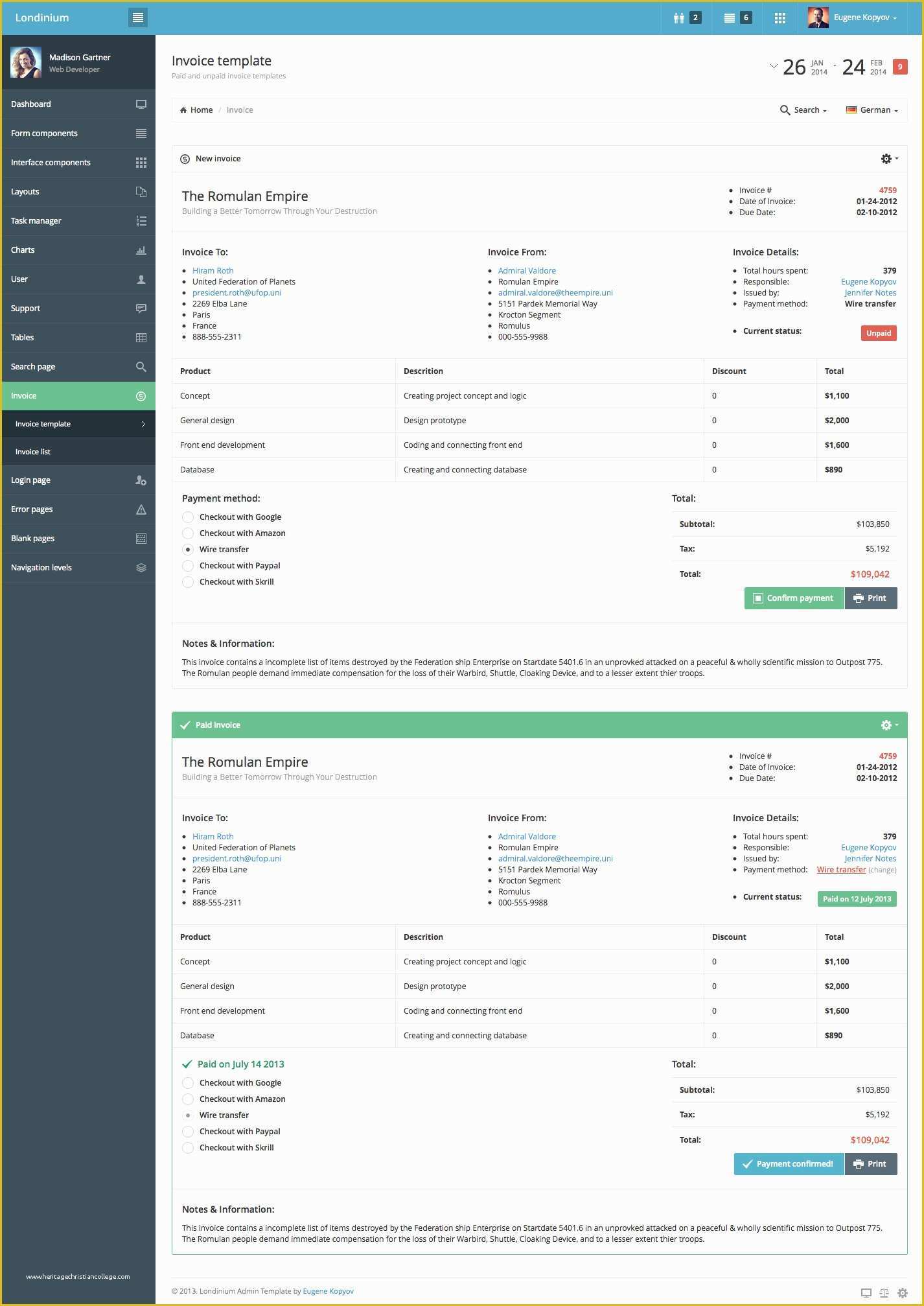 Invoice HTML Template Bootstrap Free Download Of Invoice HTML Template with Inline Css Editable Free