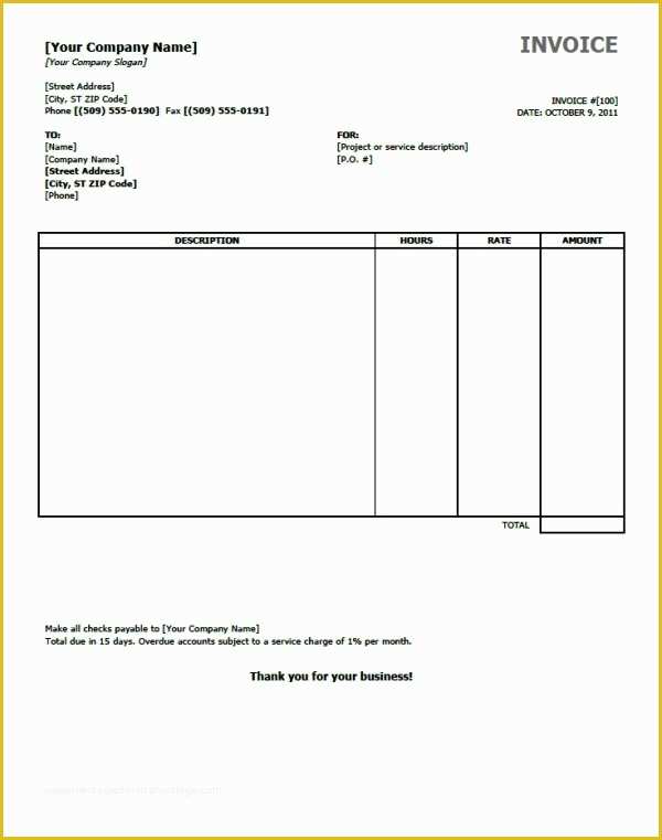 Invoice Template Free Download Windows Of 30 Desain Invoice Terbaik 2015 – Ayu Digiprint