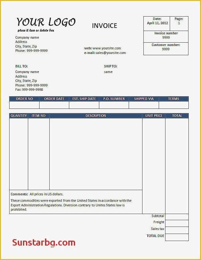 Invoice Template Free Download Windows Of Free Invoice Template for Windows 8 Free Excel