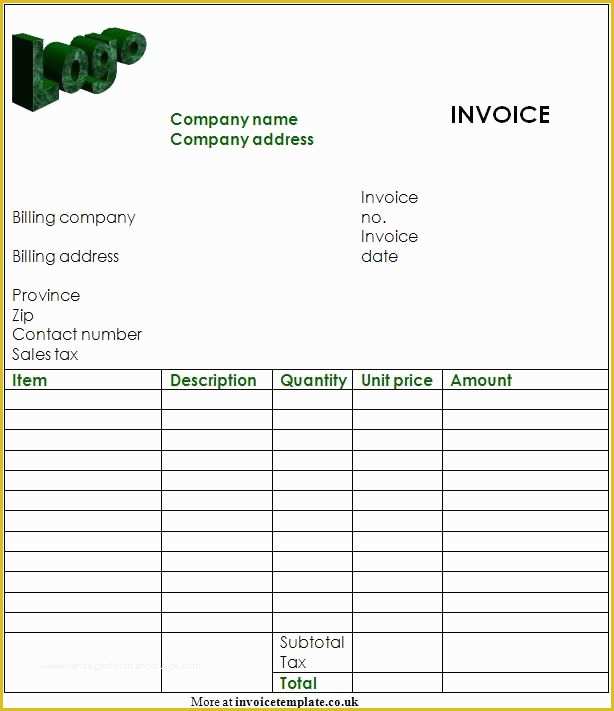 Invoice Template Free Download Windows Of Free Invoices Templates Pdf Downloads