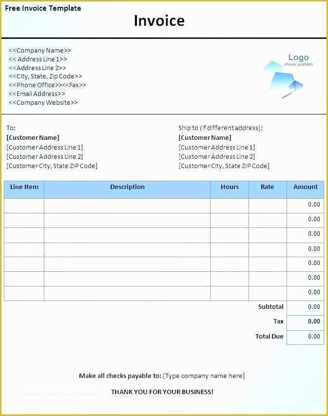 49 Invoice Template Free Download Windows