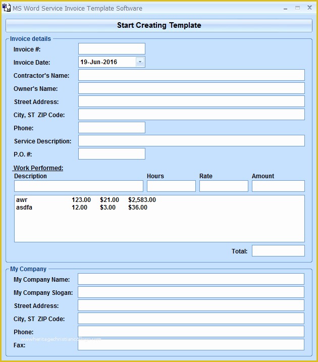 Invoice Template Free Download Windows Of Ms Word Service Invoice Template software Full Windows 7