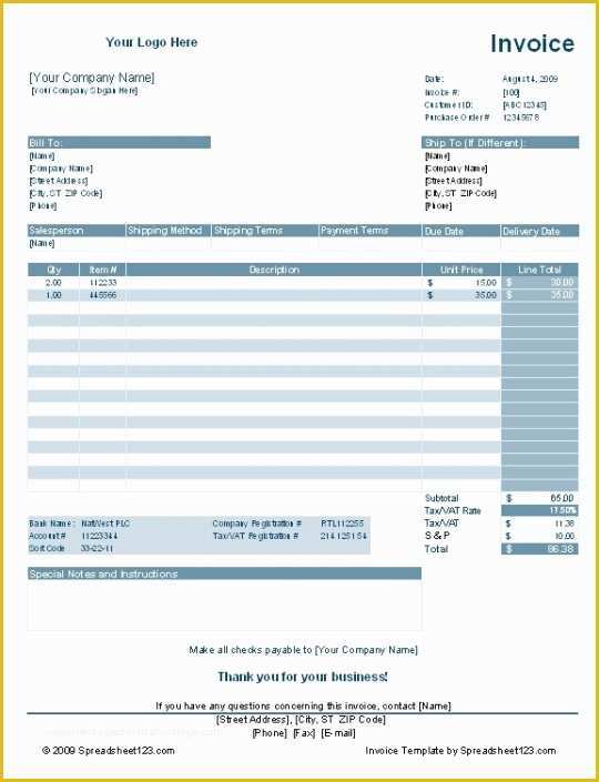 Invoice Template Free Download Windows Of Sales Invoice Template Free and software