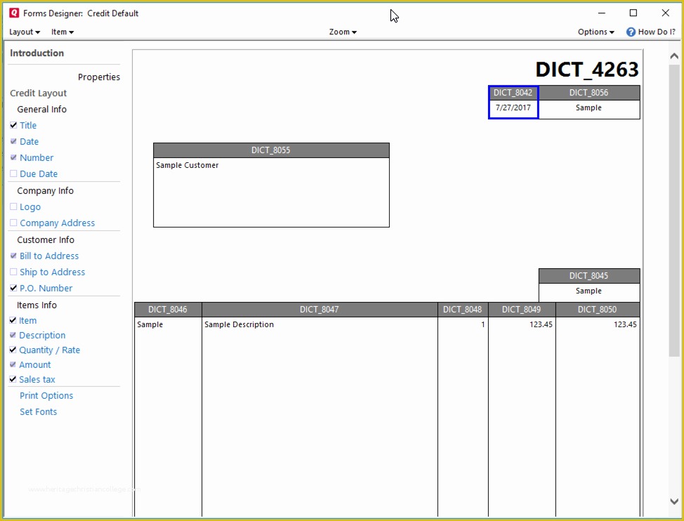 Invoice Template Free Download Windows Of Set Default Invoice Template Quicken Quicken for Windows