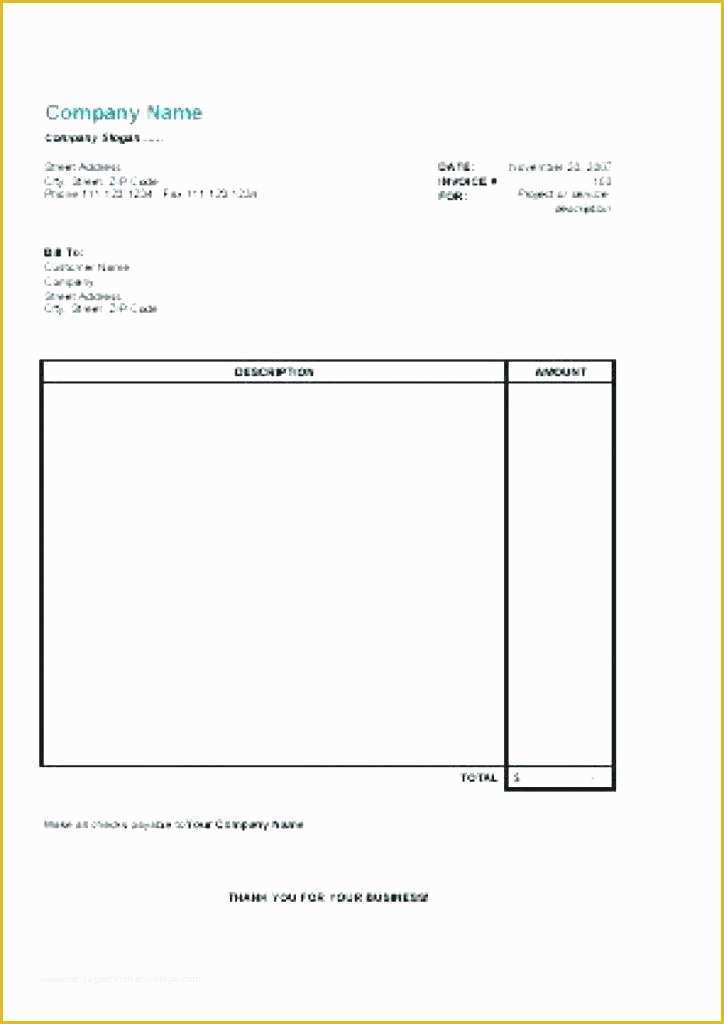 Invoice Templates Printable Free Word Doc Of Free Printable Invoice Template Word Internet Hosting Free