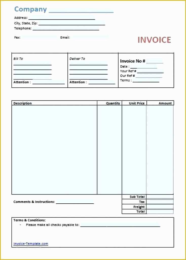 Invoice Templates Printable Free Word Doc Of Free Simple Basic Invoice Template Excel Word Doc Word