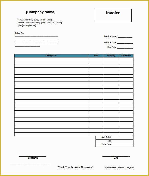 Invoice Templates Printable Free Word Doc Of Invoice Template 53 Free Word Excel Pdf Psd format