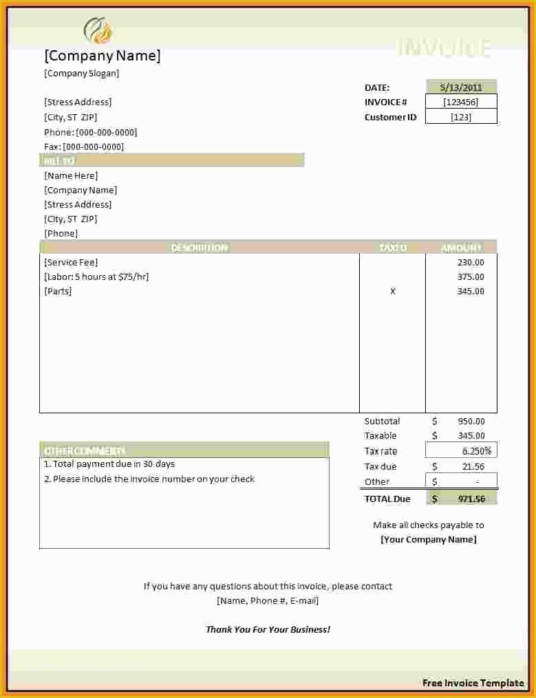 Invoice Templates Printable Free Word Doc Of Invoice Template Word Doc Invoice Template Pdf Search