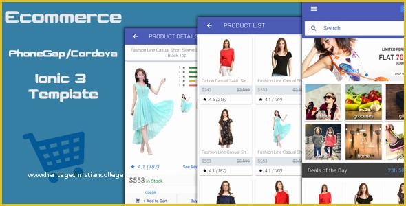 Ionic Ecommerce Template Free Of Ionic 3 E Merce Phonegap Cordova Hybrid App Template