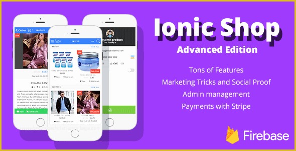 Ionic Ecommerce Template Free Of Ionic Shop Advanced E Merce Template with Firebase V3