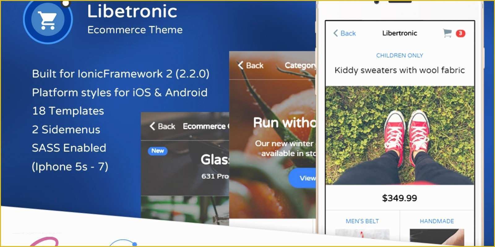 Ionic Ecommerce Template Free Of Libertronic E Merce Ionic theme Ionic themes