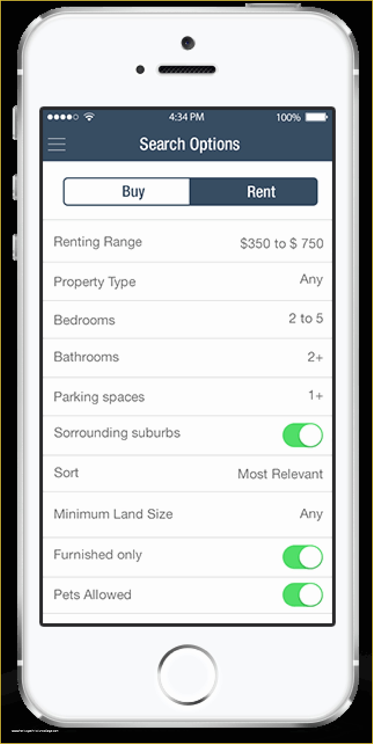 Ios App Templates Free Of Buy Real Estate Ios App Template Business