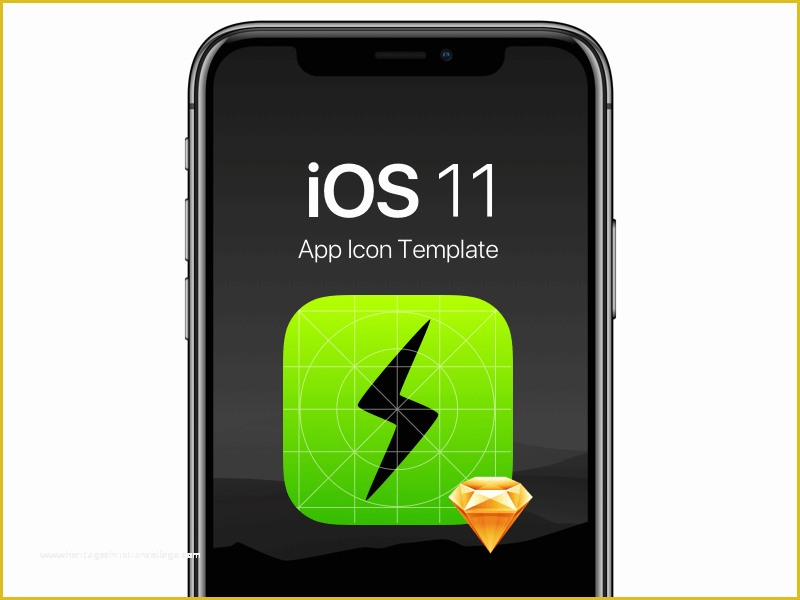 Ios App Templates Free Of Ios 11 App Icon Template Mockuplove