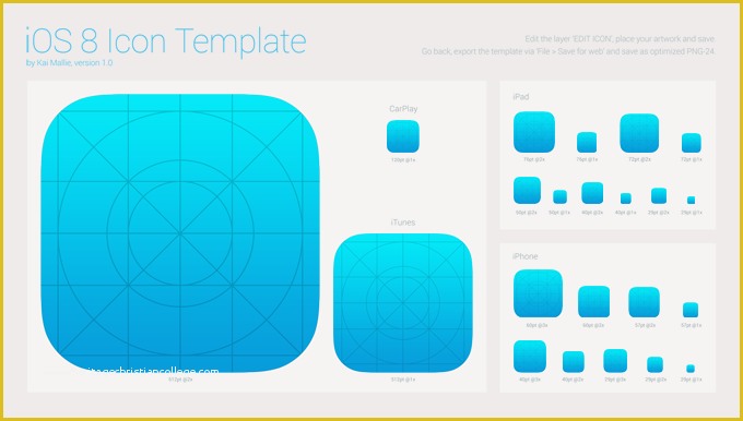 Ios App Templates Free Of Ios 8 App Icon Template Free Psd