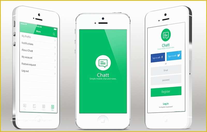 Ios App Templates Free Of iPhone App Template