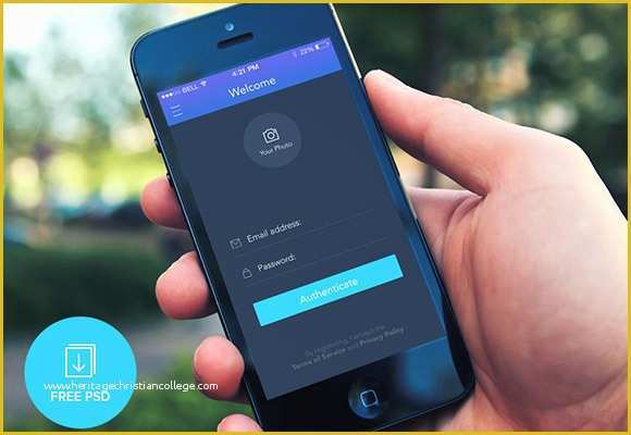 Ios App Templates Free Of Login Template for Ios Freebiesbug