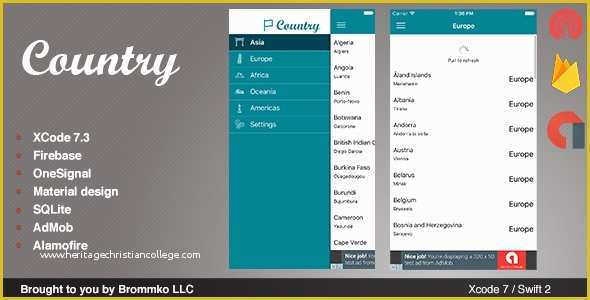 Ios App Templates Swift Free Of Country Full Ios Template App Written In Swift Free