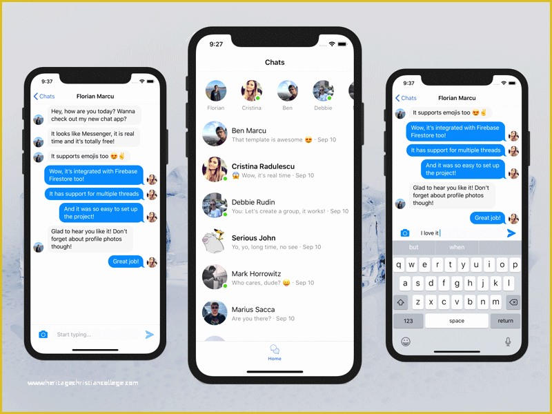 Ios App Templates Swift Free Of Ios Chat App In Swift with Firebase