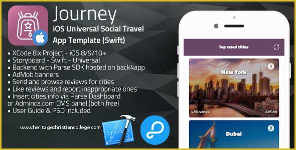 Ios App Templates Swift Free Of Journey