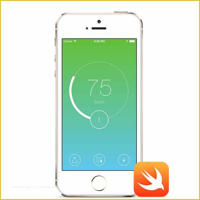 Ios App Templates Swift Free Of Speedometer Ios App Template Written In Swift