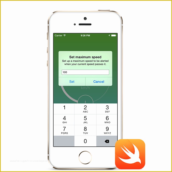 Ios App Templates Swift Free Of Speedometer Ios App Template Written In Swift